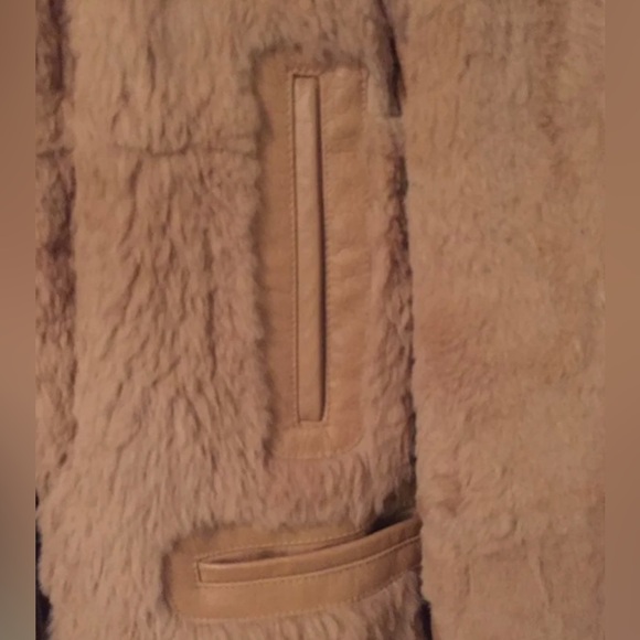 June Reversible Rabbit Fur/ Leather Trimmed Bomber - Picture 7 of 10